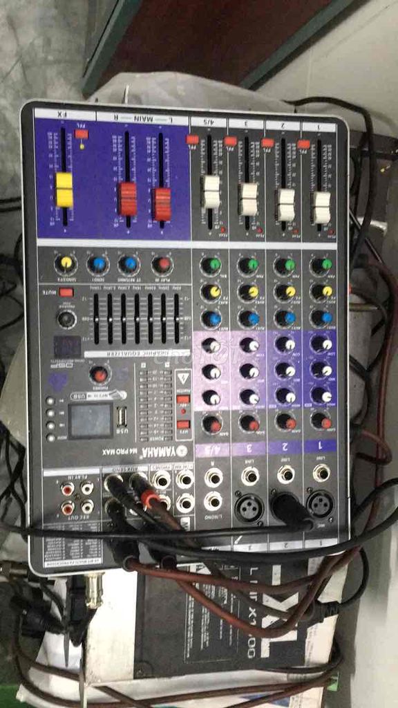 Bàn trộn âm thanh Yamaha M4 Promax Đen xám. Mua bán Nhạc cụ tại Thành phố Sa Đéc Đồng Tháp được đăng bởi Anh bảy hình 1