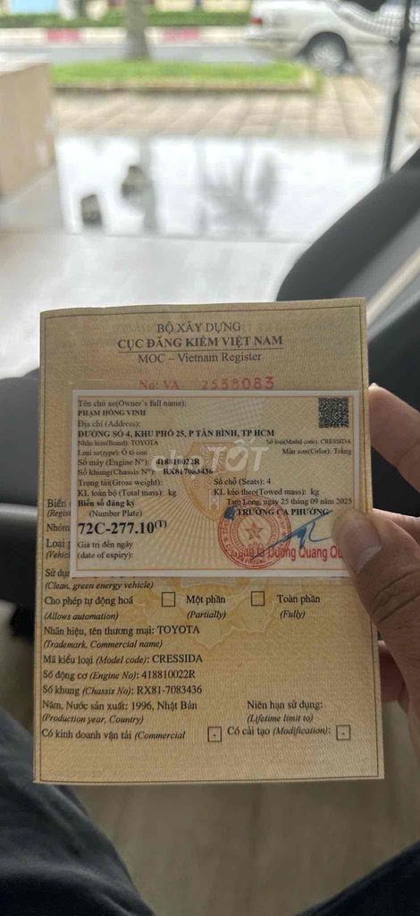 Toyota Cressida 1996 Trắng. Mua bán Ô tô tại Huyện Phú Riềng Bình Phước được đăng bởi Mr Phúc hình 20