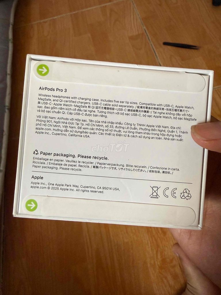 AirPods Pro 3 Trắng Nguyên seal real. Mua bán Tivi, Âm thanh tại Quận 3 Tp Hồ Chí Minh được đăng bởi Kỳ Nam hình 1
