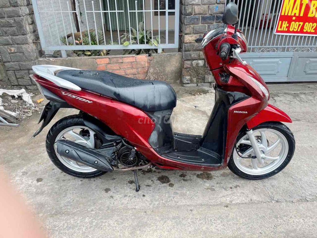 Honda Vision màu Đỏ. Mua bán Xe máy tại Thành phố Dĩ An Bình Dương được đăng bởi Phan van do  hình 6