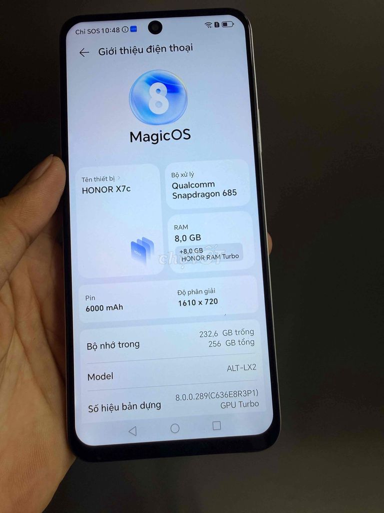 Honor X7c Ram 8/256GB. Mua bán Điện thoại tại Thành phố Phan Thiết Bình Thuận được đăng bởi Minh Phát hình 1