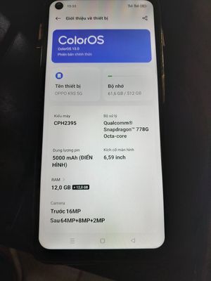 OPPO K9S 5G 12GB/512GB Snapdragon 778G