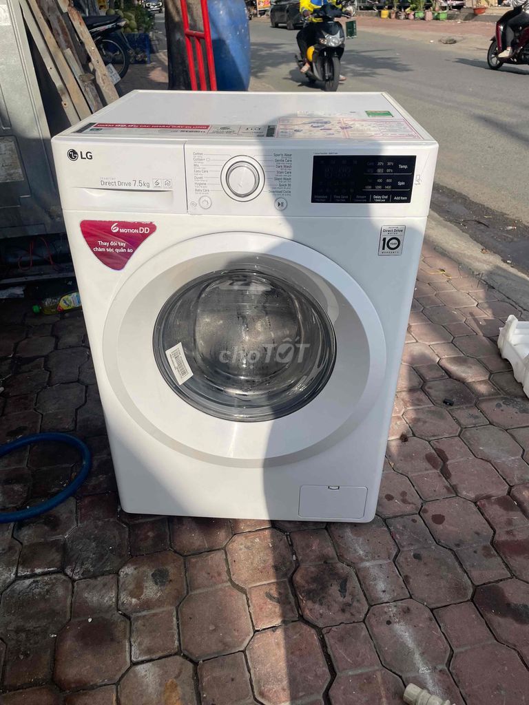 Máy giặt LG cửa trước Inverter 7.5kg Trắng. Mua bán Máy giặt tại Quận 7 Tp Hồ Chí Minh được đăng bởi kien hình 1