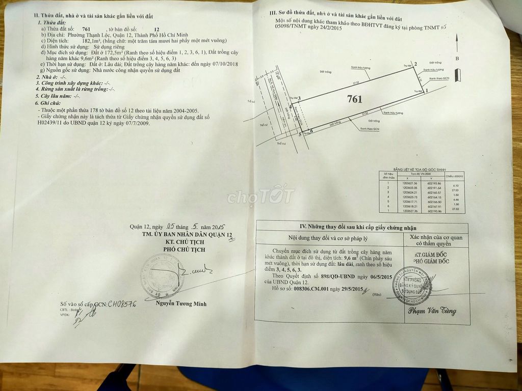 ĐẤT ĐẸP KHU VƯỜN LAN TL41 XÂY CĂN HỘ , NHÀ KHO, CTY CHỈ 8,5 TỶ