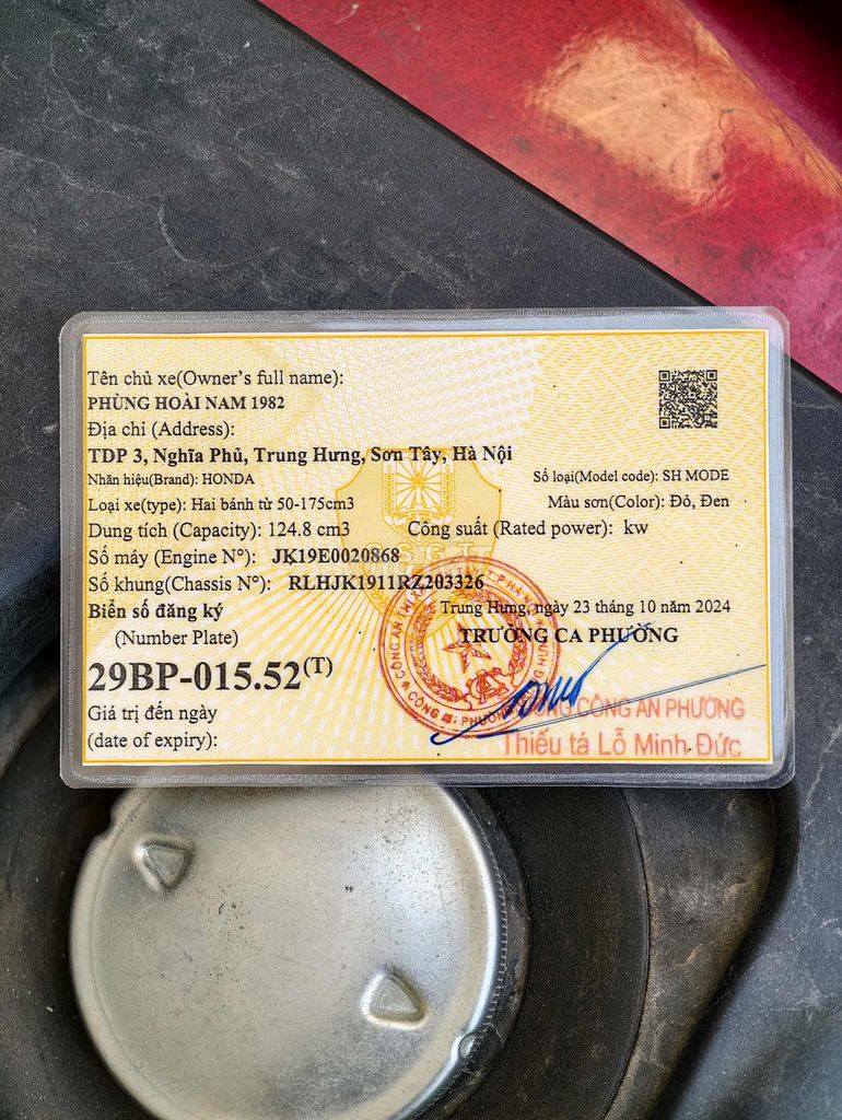 Honda SH Mode ABS 2024 Đỏ 9000km. Mua bán Xe máy tại Quận Cầu Giấy Hà Nội được đăng bởi Hoài Nam hình 3