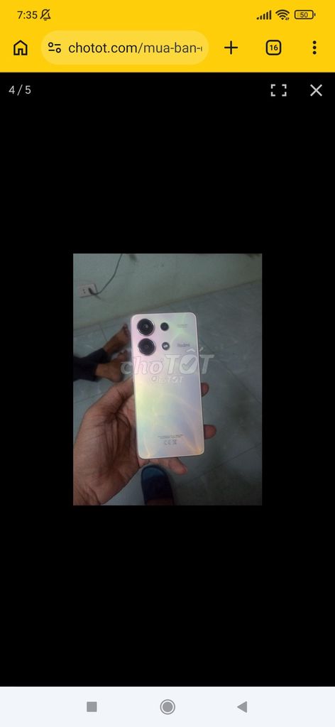 Xiaomi Redmi Note 13 8GB/128GB Trắng. Mua bán Điện thoại tại Quận Tây Hồ Hà Nội được đăng bởi Đức con hình 1