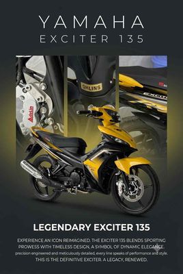 Yamaha Exciter 135 Vàng đen Mới