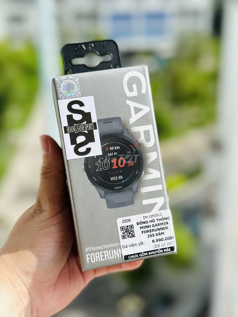 GARMIN FORERUNNER 255 XÁM CHÍNH HÃNG NEWSEAL