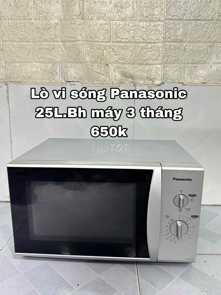 ♻️ Lò vi sóng Panasonic 25L.Bh máy 3 tháng