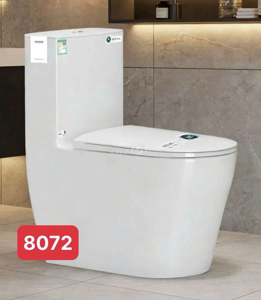 Bồn cầu 8072 NEW thiết kế hiện đại nhất. Mua bán Thiết bị vệ sinh, nhà tắm tại Quận Liên Chiểu Đà Nẵng được đăng bởi BINH MINH hình 1