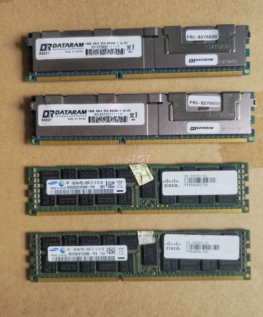 RAM DDR3 ECC 16GB. Mua bán Linh kiện (RAM, Card...) tại Quận Ninh Kiều Cần Thơ được đăng bởi Larry Hồ hình 1