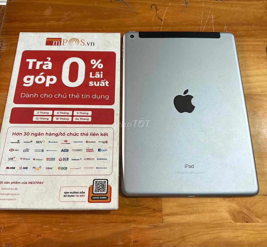 iPad Gen 5 4G Wifi 32GB Màu Gray Máy 98-99%