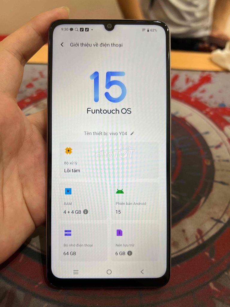 Vivo Y04 8GB 64GB Bạc. Mua bán Điện thoại tại Quận Đống Đa Hà Nội được đăng bởi Nam khánh hình 1