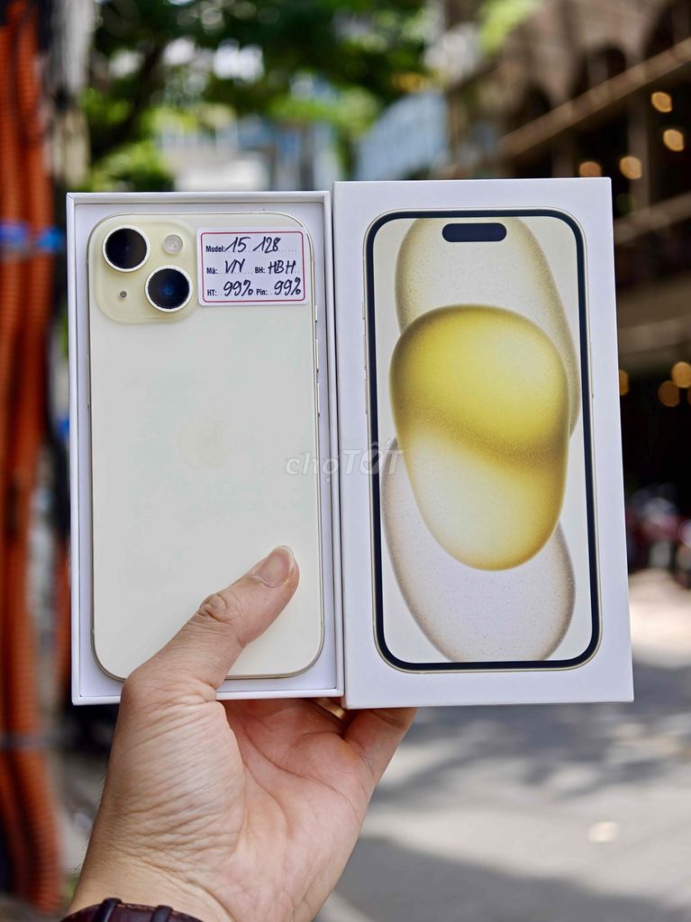 iPhone 15 128GB Vàng VN Fullbox zin nguyên bản. Mua bán Điện thoại tại Quận Đống Đa Hà Nội được đăng bởi Lâm Bảo Tuyên hình 1