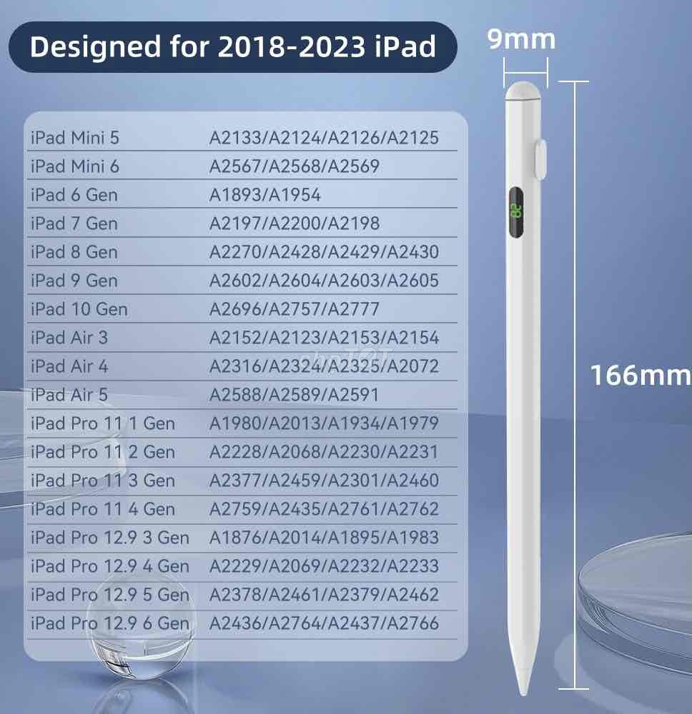 Bút cảm ứng có đầu nghiêng cho Ipad 2018-2023  1.M