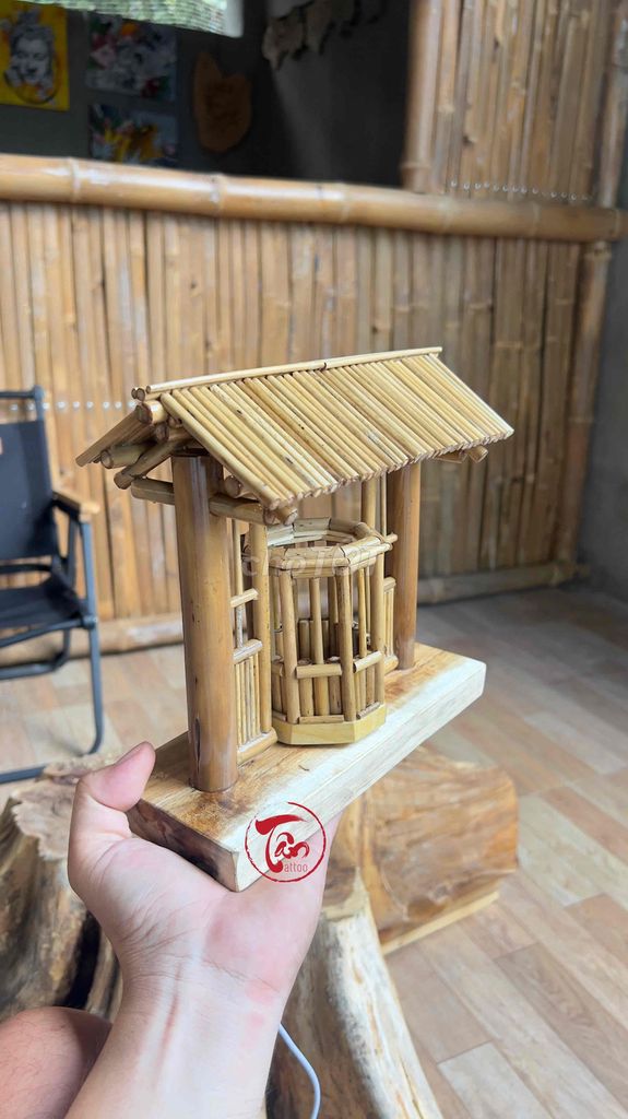 Đèn ngủ thủ công tre vàng nâu. Mua bán Đèn tại Thành phố Vũng Tàu Bà Rịa - Vũng Tàu được đăng bởi Thích Làm (Tân Nguyễn Tattoo) hình 1