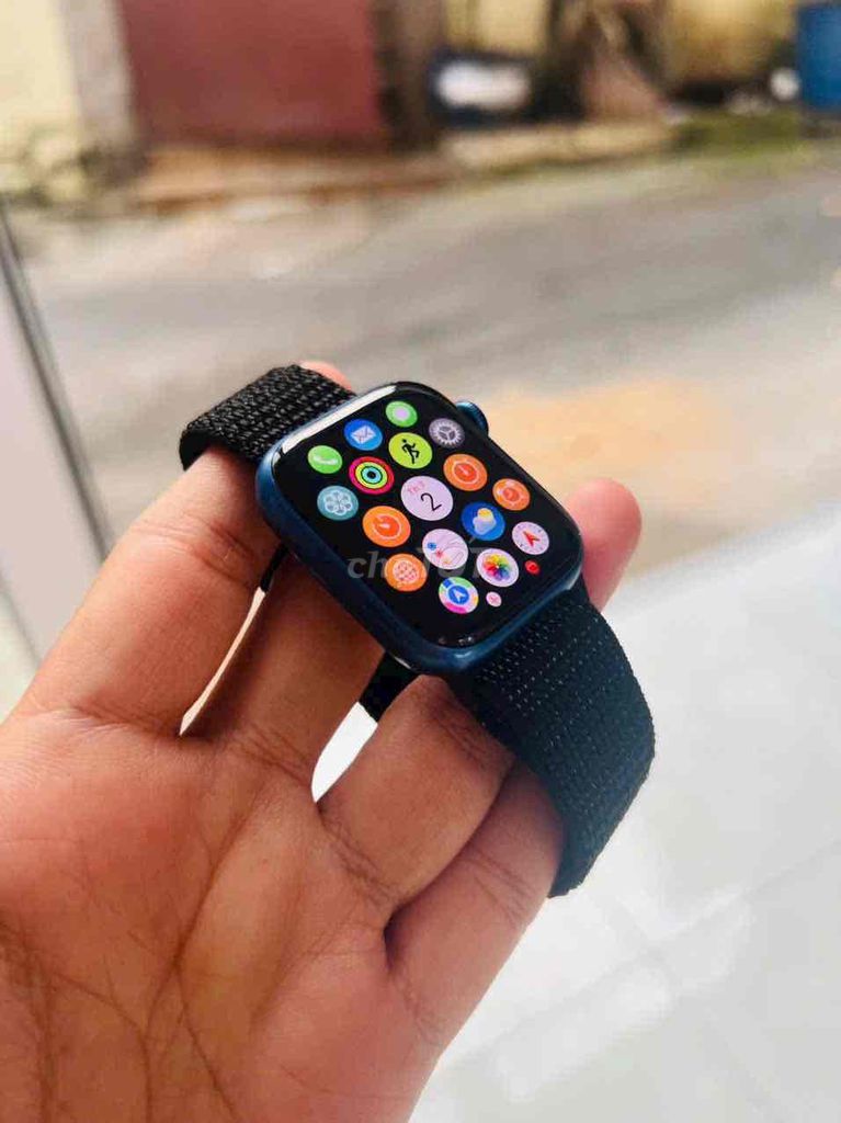 Apple watch Seri 7 size 41mm Blue zin đẹp keng