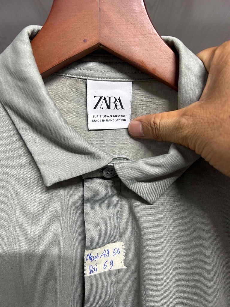 Áo polo Zara Nam Xám xanh size S. Mua bán Quần áo tại Quận Gò Vấp Tp Hồ Chí Minh được đăng bởi ĐỒ Si HIỆU CHÍNH HÃNG hình 1