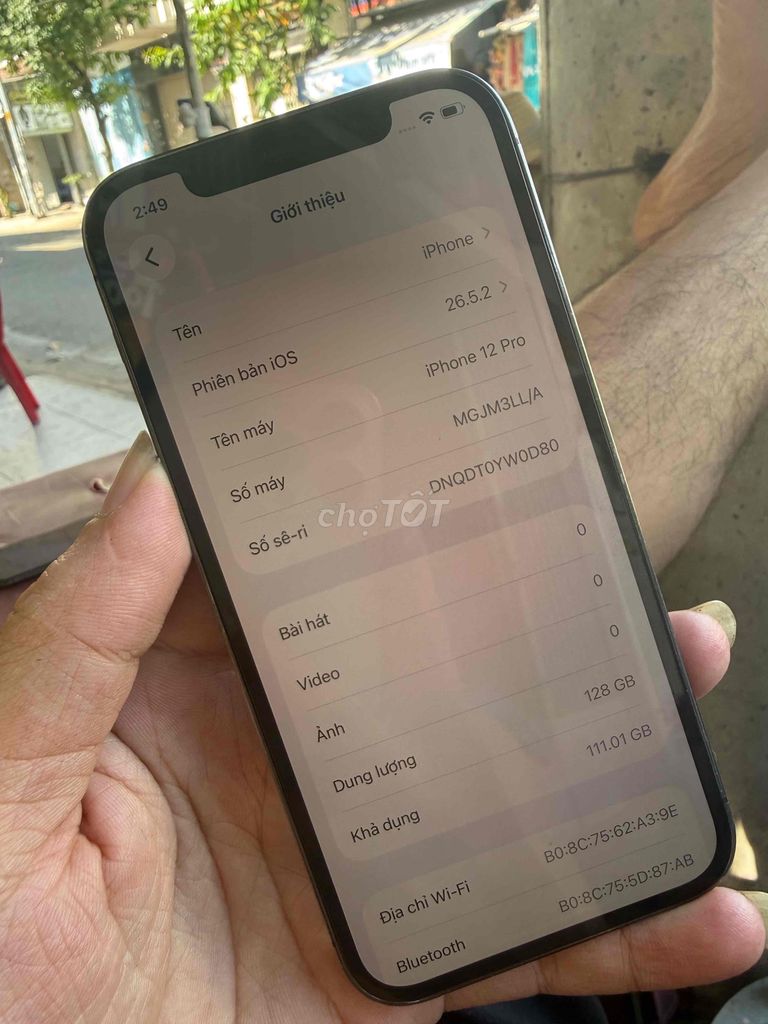 iPhone 12 Pro 128GB Đã thay lưng. Mua bán Điện thoại tại Quận Bình Tân Tp Hồ Chí Minh được đăng bởi nguyễn sang  hình 1