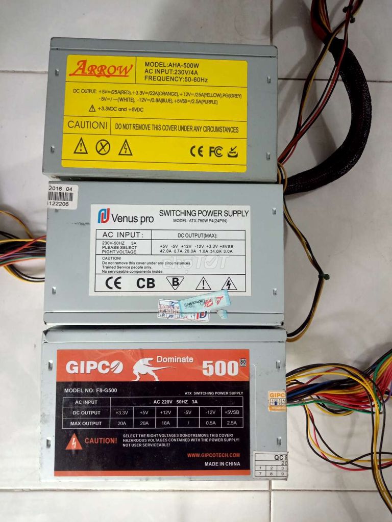 Nguồn Arrow AHA-500W 500W Xám. Mua bán Linh kiện (RAM, Card...) tại Huyện Mỹ Xuyên Sóc Trăng được đăng bởi Alexis Sanchez  hình 1