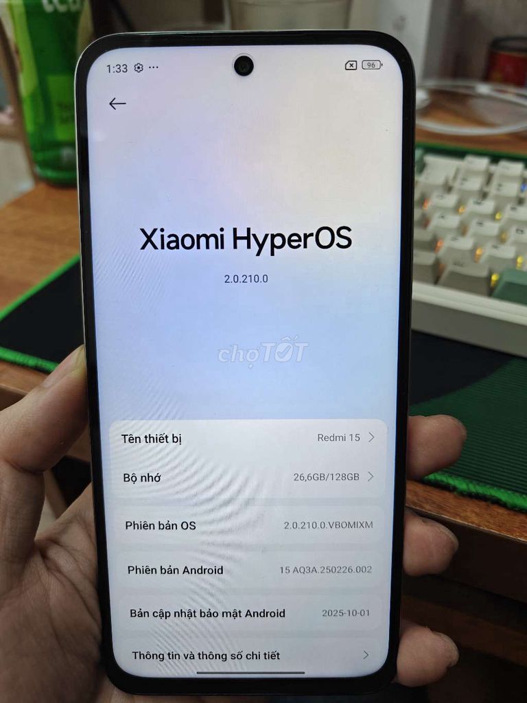 Xiaomi Redmi 15 8/128G. BH 18 tháng. Mua bán Điện thoại tại Quận Thanh Xuân Hà Nội được đăng bởi cửa hàng điện thoại giá rẻ hình 1