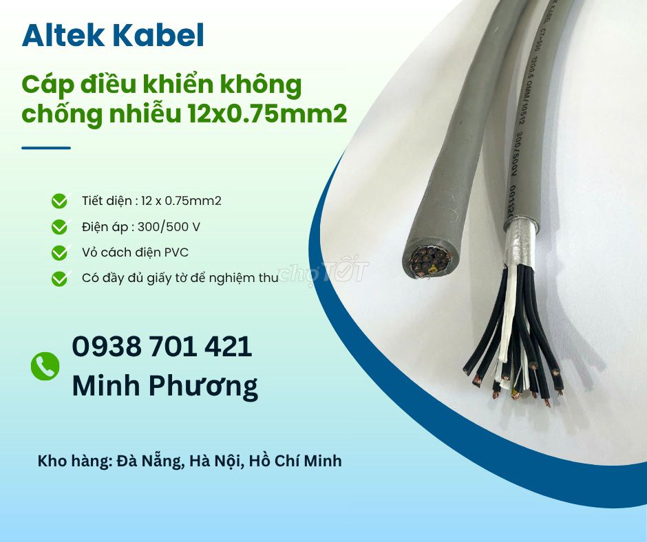Cáp điều khiển Altek Kabel 12 lõi. Mua bán Đồ chuyên dụng, Giống nuôi trồng tại Quận 6 Tp Hồ Chí Minh được đăng bởi Huyền Altek Kabel hình 1
