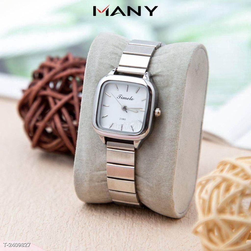 Đồng hồ nữ Timele mặt vuông dây inox. Mua bán Đồng hồ tại Quận 3 Tp Hồ Chí Minh được đăng bởi Siêu thị Anh Tú 68   hình 1