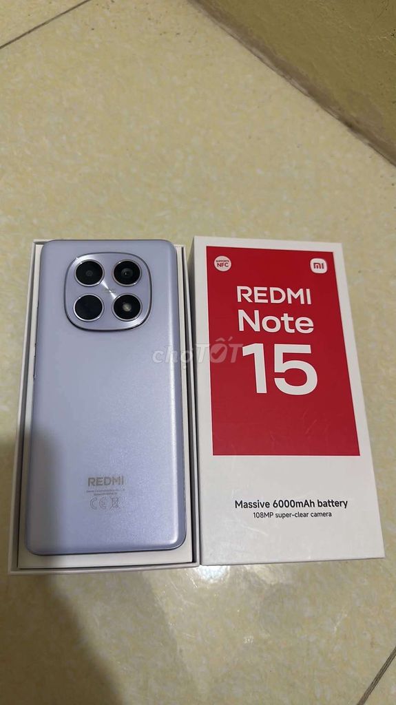Xiaomi Redmi Note 15 8GB 256GB Tím nhạt. Mua bán Điện thoại tại Huyện Vụ Bản Nam Định được đăng bởi Thức hình 1