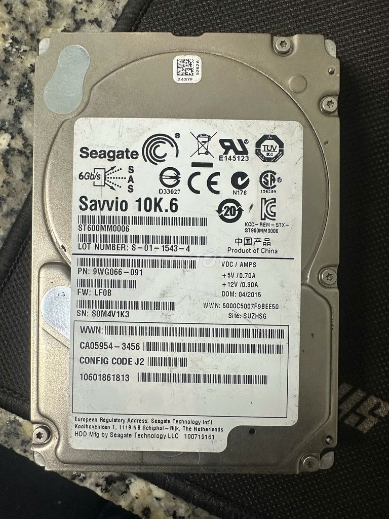 HDD 2.5 Seagate Savvio 10K.6 600GB chuẩn SAS. Mua bán Linh kiện (RAM, Card...) tại Thị xã Bến Cát Bình Dương được đăng bởi Hoàng Võ hình 1