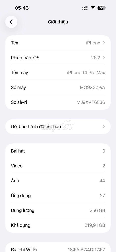 Apple iPhone 14 Pro Max 256GB Tím. Mua bán Điện thoại tại Huyện Quế Võ Bắc Ninh được đăng bởi Cường hình 1