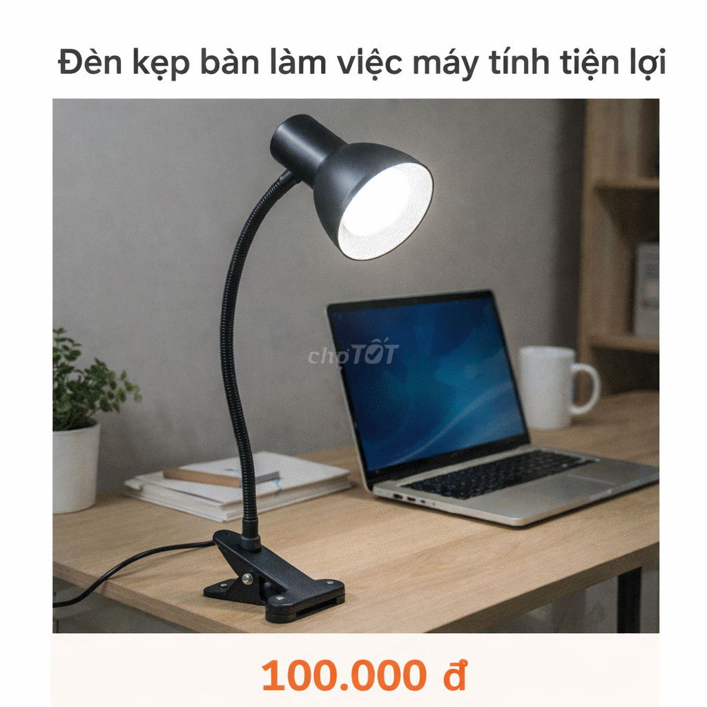 Đèn kẹp bàn Đen Gọn nhẹ. Mua bán Đèn tại Huyện Định Hóa Thái Nguyên được đăng bởi Uyên Hoàng hình 1