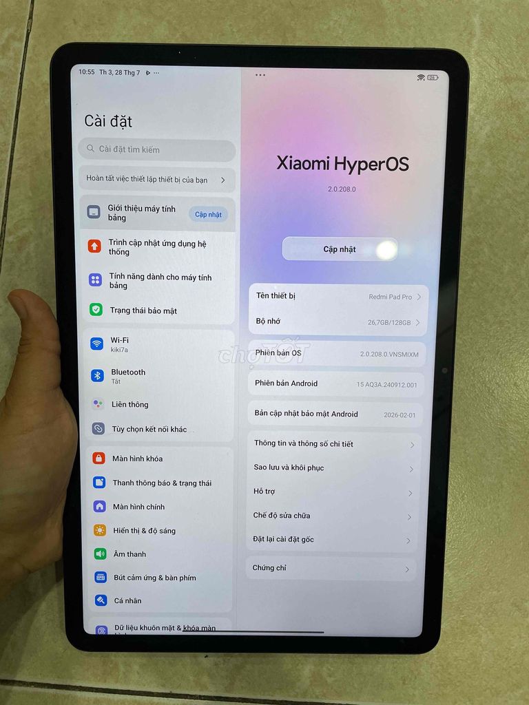 Xiaomi Redmi Pad Pro 128GB 6+2GB Xám. Mua bán Máy tính bảng tại Quận 10 Tp Hồ Chí Minh được đăng bởi Gia Hân hình 1