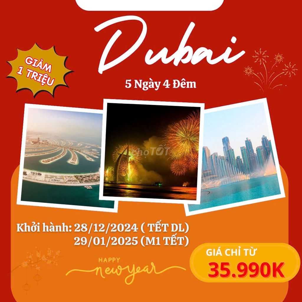 DUBAI - TOUR 5 SAO ĐẲNG CẤP QUỐC TẾ!