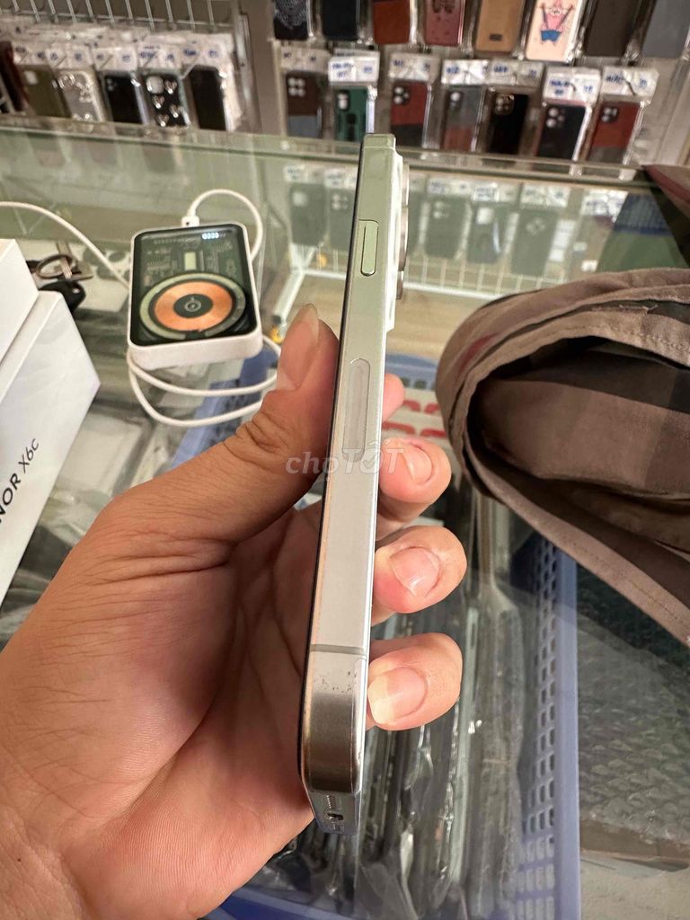 iPhone 15 Pro Max 256GB Trắng Đã sử dụng. Mua bán Điện thoại tại Huyện Mang Thít Vĩnh Long được đăng bởi Nhí mobile hình 1