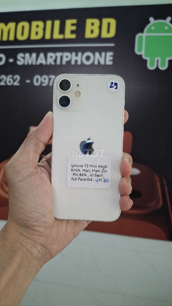 Apple iPhone 12 Mini 64GB Trắng. Mua bán Điện thoại tại Thành phố Thủ Dầu Một Bình Dương được đăng bởi TTMobileBD hình 1