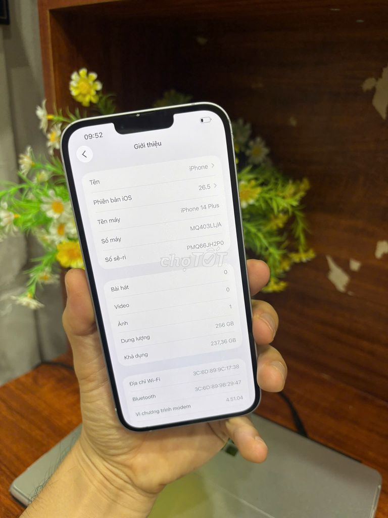 iPhone 14 Plus 256GB Tím Đã sử dụng. Mua bán Điện thoại tại Quận Bắc Từ Liêm Hà Nội được đăng bởi Cửa hàng Bính Táo hình 1