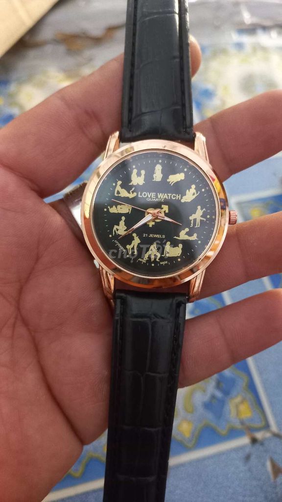 Đồng hồ đeo tay Nam Love Watch Dây da. Mua bán Đồng hồ tại Quận Ninh Kiều Cần Thơ được đăng bởi Mộc Cường hình 1