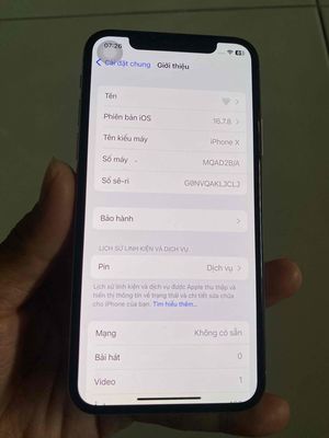 Apple iPhone X 64GB Đẹp 78% pin