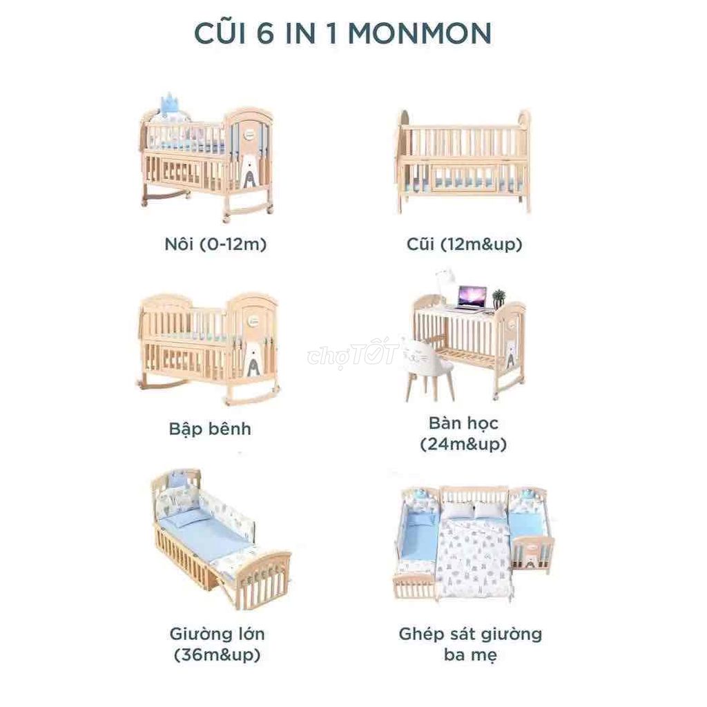 CŨI GỖ 6in1