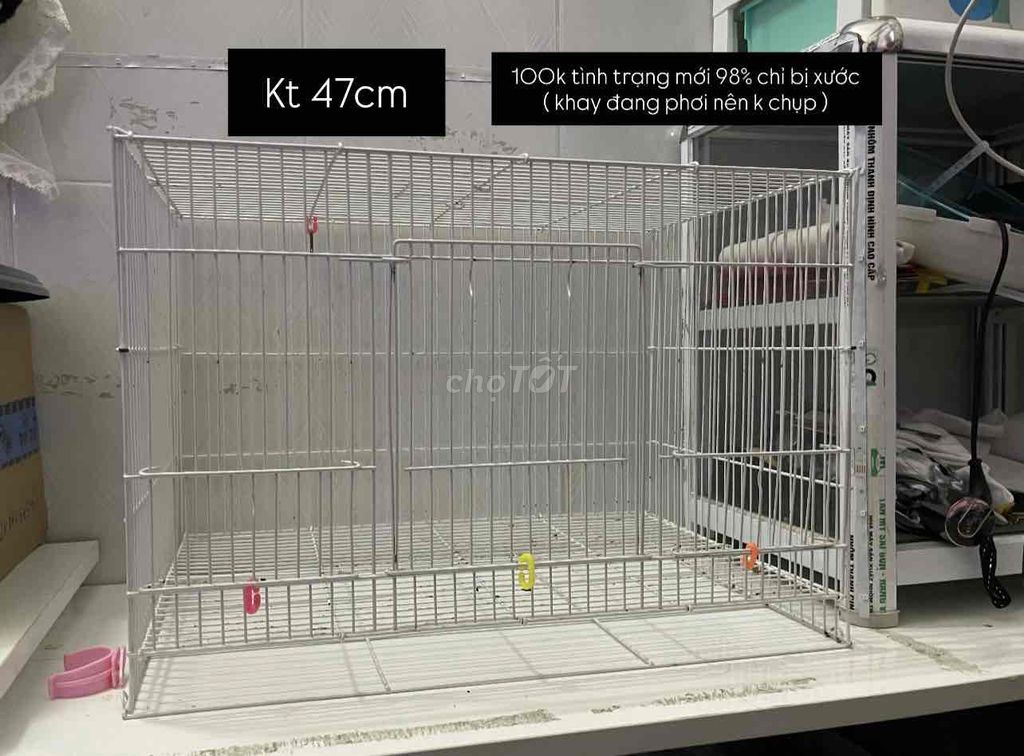 Lồng chim Nhôm Trắng 47cm mới 98%. Mua bán Phụ kiện, Thức ăn, Dịch vụ tại Quận Bình Tân Tp Hồ Chí Minh được đăng bởi Minh Thiện hình 1