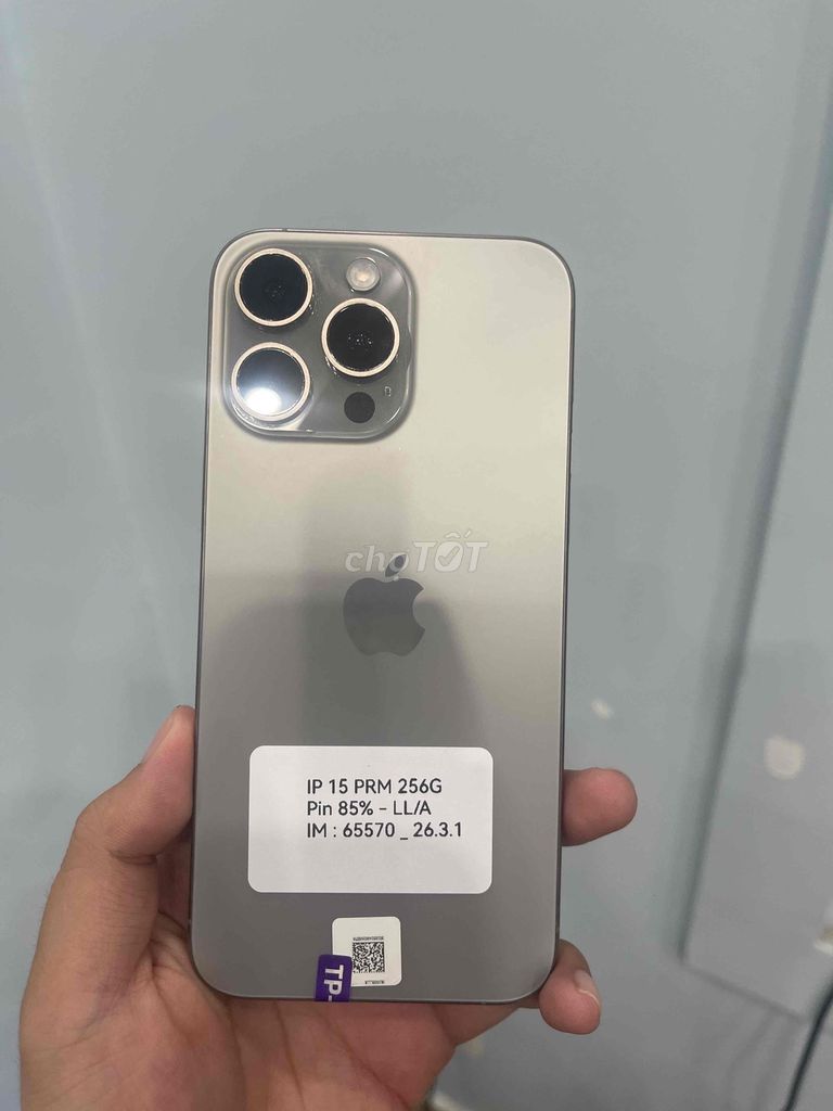 Apple iPhone 15 Pro Max 256GB Titan tự nhiên. Mua bán Điện thoại tại Huyện Thuỷ Nguyên Hải Phòng được đăng bởi Nhật Hạ Mobile hình 1