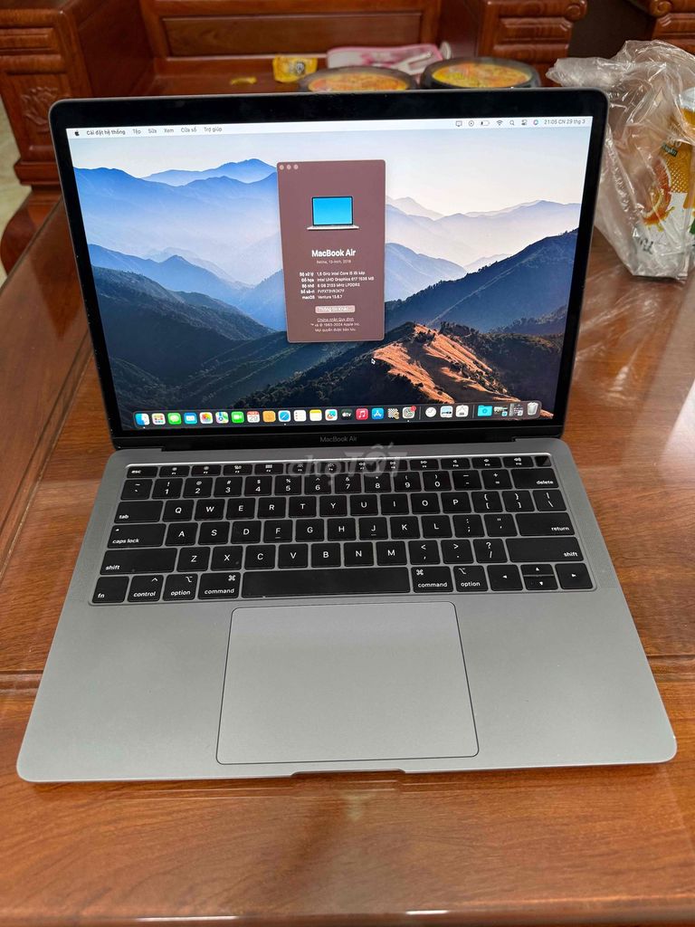 Apple MacBook Air 2018 i5 8GB/128GB. Mua bán Laptop tại Huyện Đông Anh Hà Nội được đăng bởi Tùng Lâm hình 1