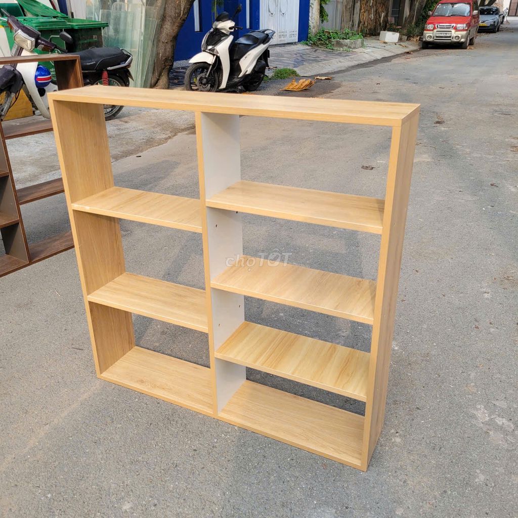 Kệ sách gỗ MDF Vàng gỗ 1m,kệ hồ sơ treo tường tồn. Mua bán Tủ, kệ gia đình tại Quận Bình Thạnh Tp Hồ Chí Minh được đăng bởi Kho Nội thất Cũ Mới Phú Nhàn hình 1