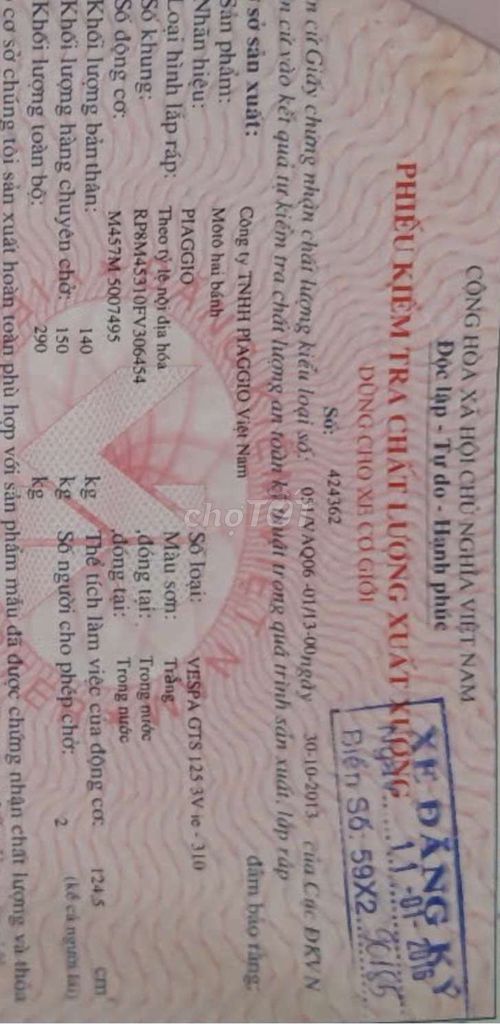 BÁN XE VESPA SUPPER GTS. Mua bán Xe máy tại Quận 8 Tp Hồ Chí Minh được đăng bởi Nguyễn ANA hình 6