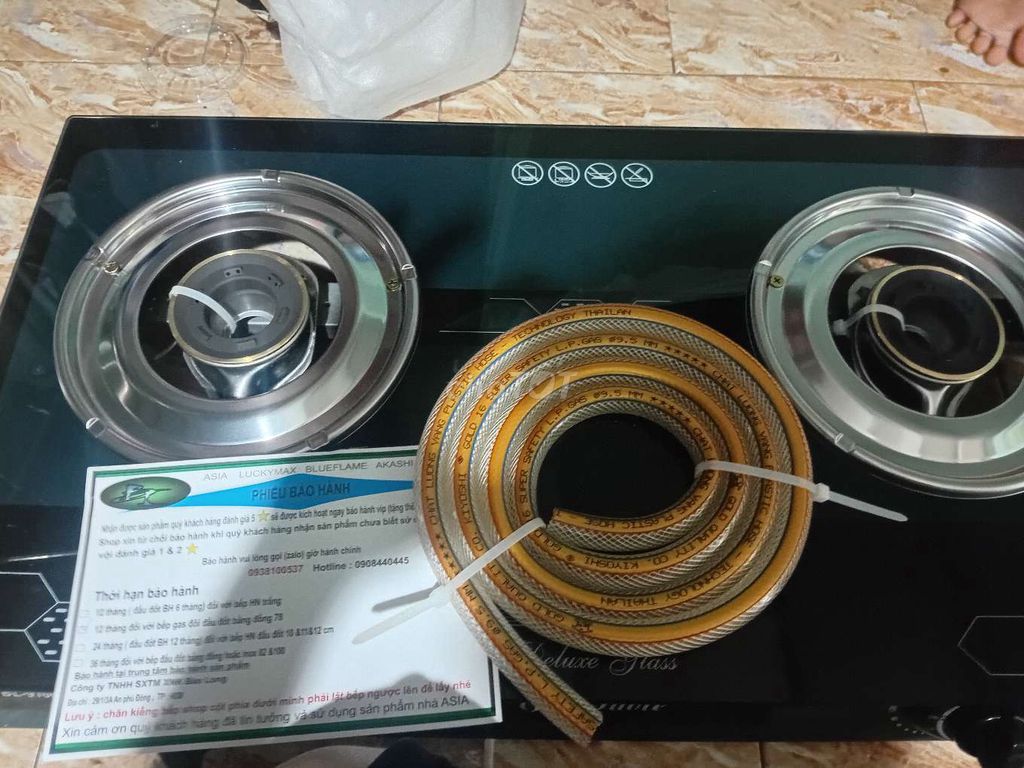 Bếp ga ASIA Deluxe Glass Đen Mới. Mua bán Bếp, lò, đồ điện nhà bếp tại Huyện Chợ Gạo Tiền Giang được đăng bởi Huỳnh Anh Kiệt hình 1
