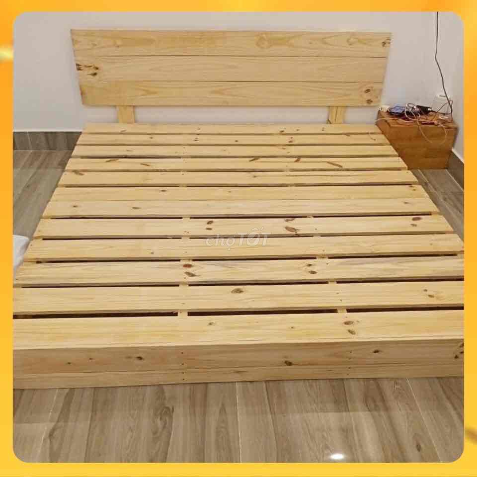 Chuyên giường palet gỗ thông giá tận xưởng từ 450k