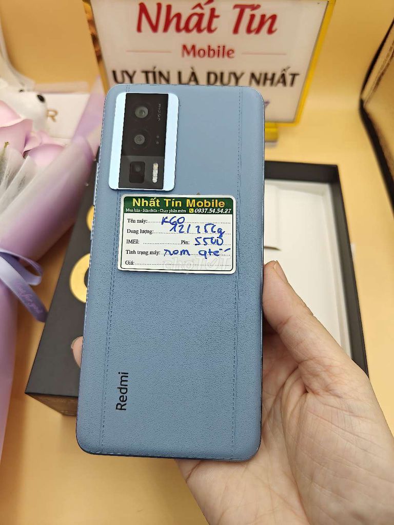 Xiaomi K60 máy màu xanh da ,keng 98,9%  pin 5500