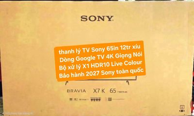 TV 4K Sony 65X75K 65in 4K Google TV Bảo hành 2027