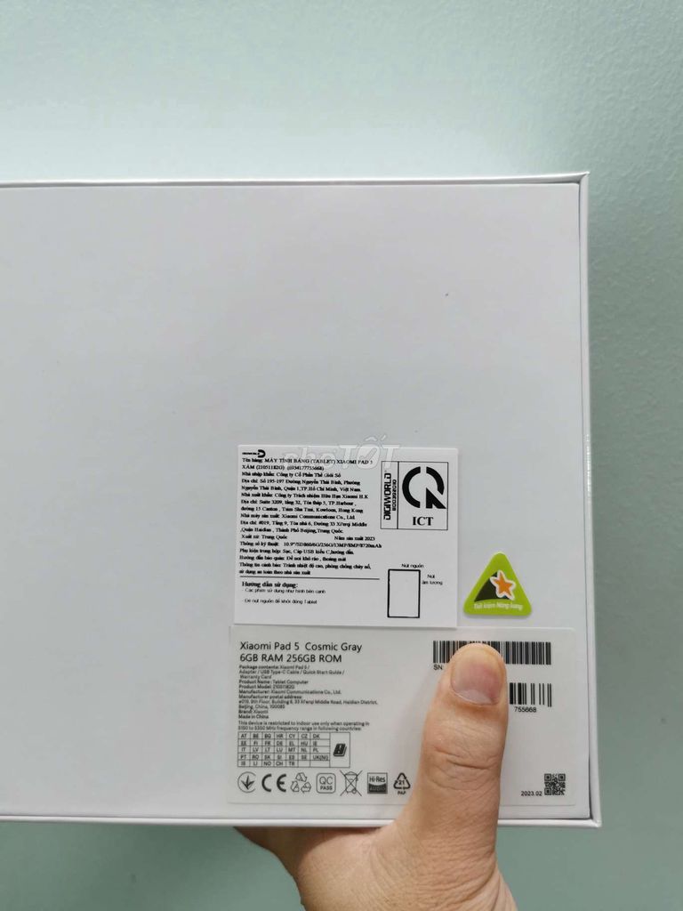Xiaomi Pad 5 Xám 6-256 GB mới 100% nguyên seal