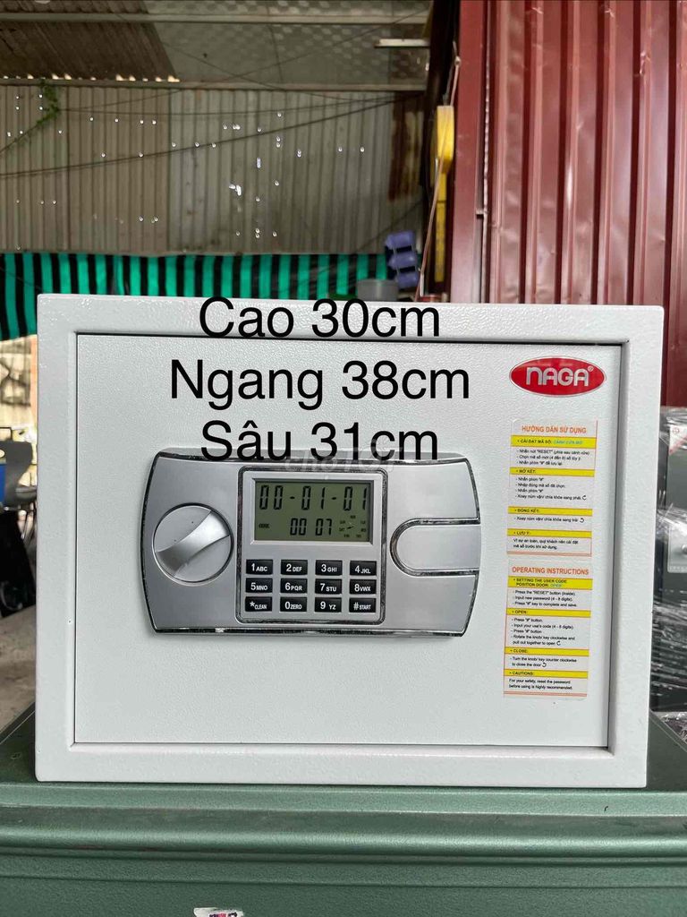 Két sắt mini Naga AGK30 Hàn Quốc Xám. Mua bán Đồ dùng văn phòng tại Thành phố Thuận An Bình Dương được đăng bởi TIỂU MUỘI  hình 1